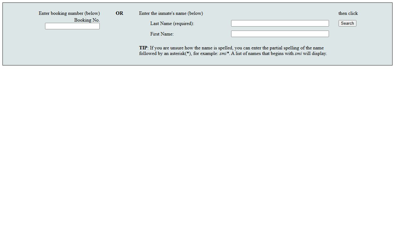 Fresno County Sheriff inmate search portal for jail mugshots